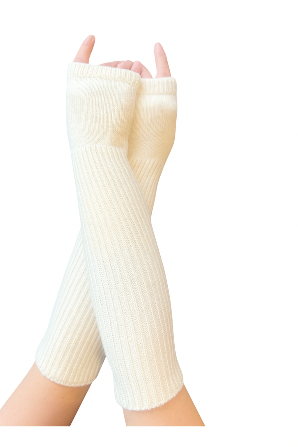 【CadenaCashmere】カシミヤ天竺編みアームウォーマー