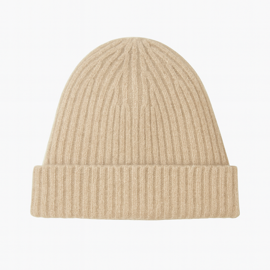 【CadenaCashmere】カシミヤダブルニット帽（ニットキャップ・ビーニー）